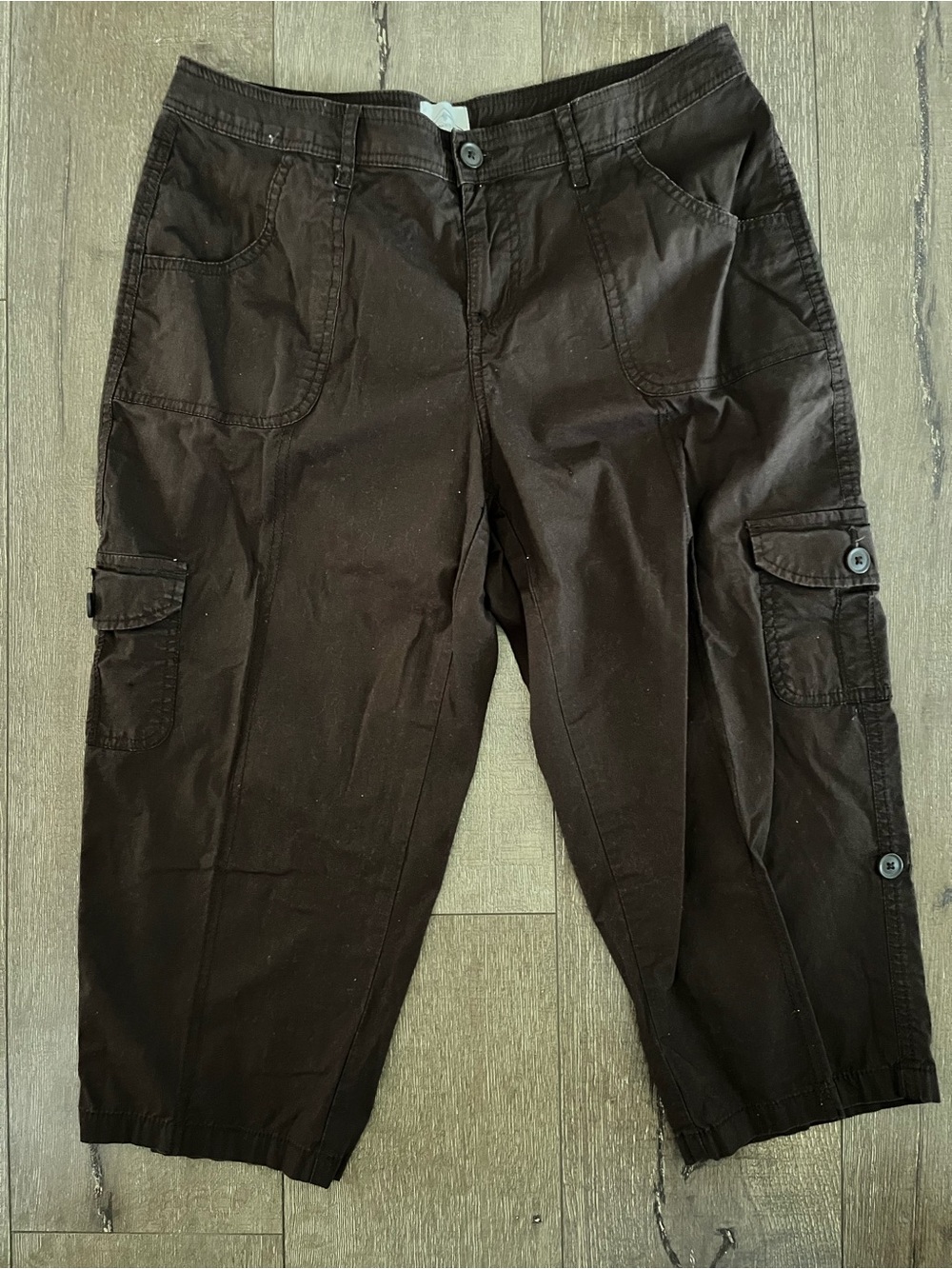 St. John's Bay Brown Cargo Capris